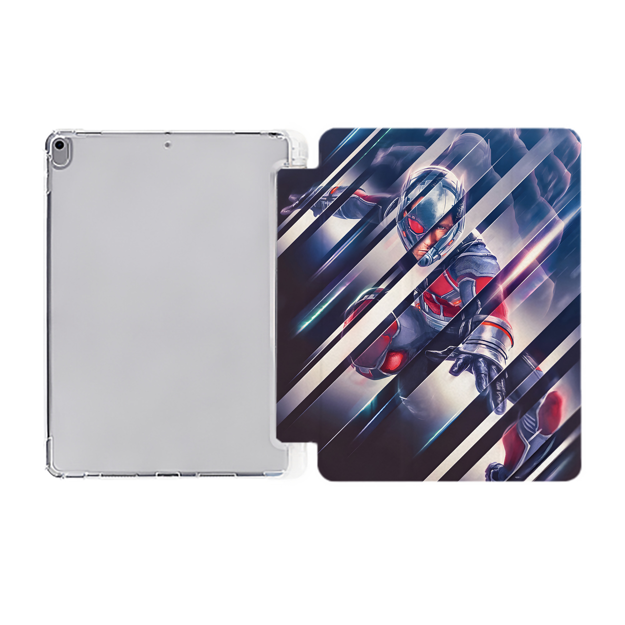 （画像用） アベンジャーズ The Avengers IPad ケース ペン収納付き 三つ折りスタンド PUレザー×シリコン 対応機種9.5/10.5/10.9インチ
